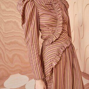 Ulla Johnson Striped Maxi Dress